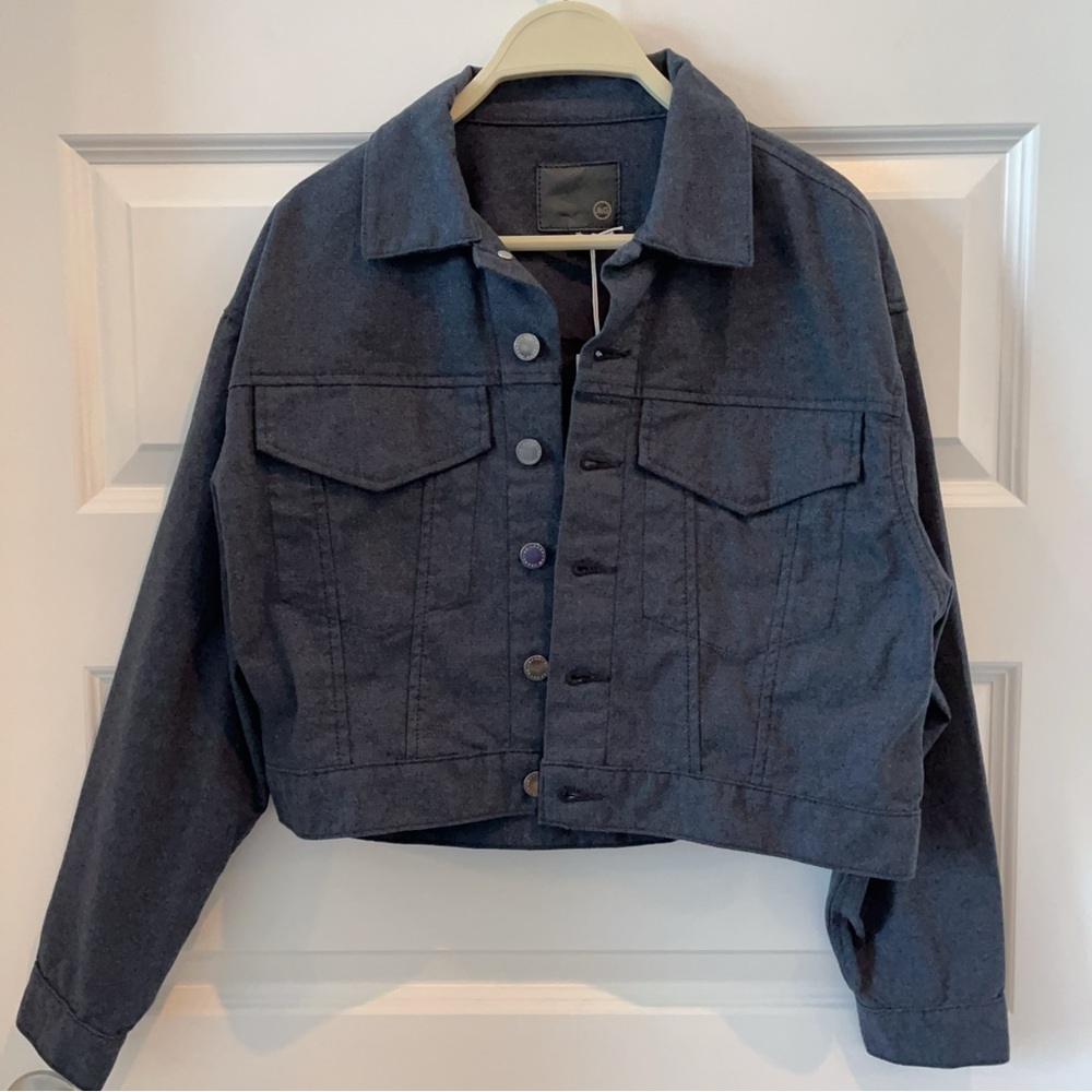 AG Adriano Goldschmied Dark Gray Jean Jacket